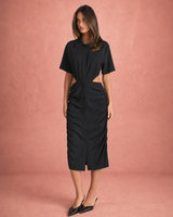 Penelope | cutout shirt dress