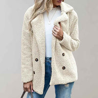 Dianthe | Women's Double Breasted Relaxed Fit Lapel Jacket