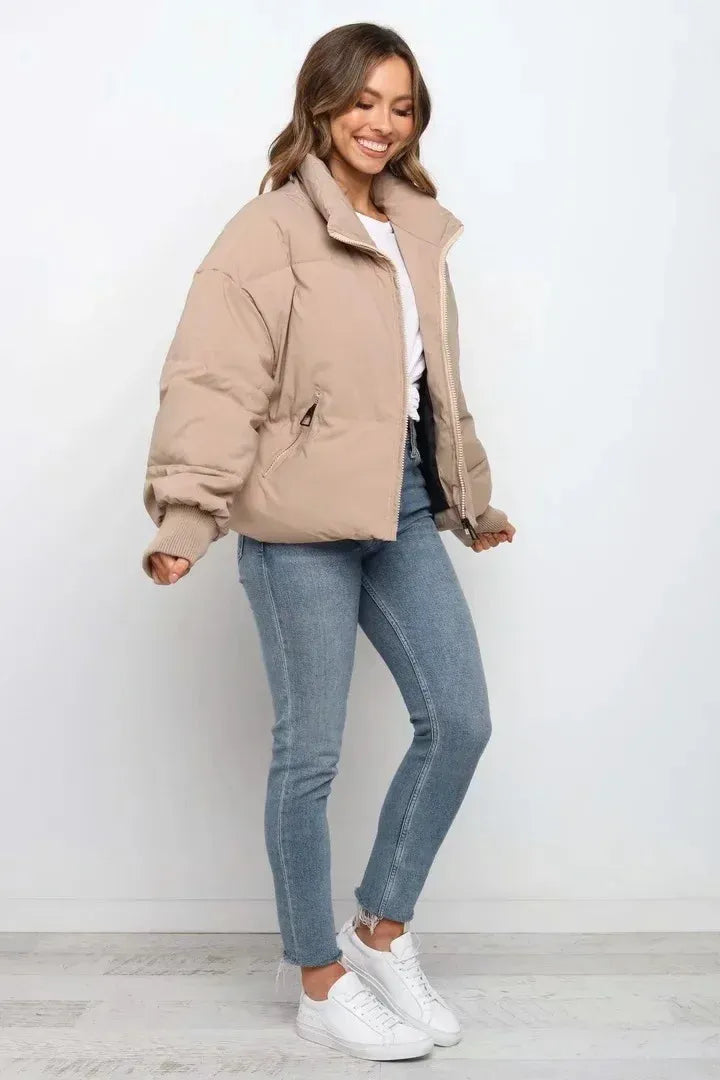Katriona puffer jacket detail view