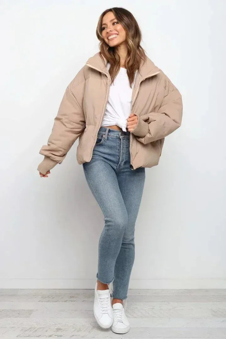 Katriona puffer jacket quilted detail