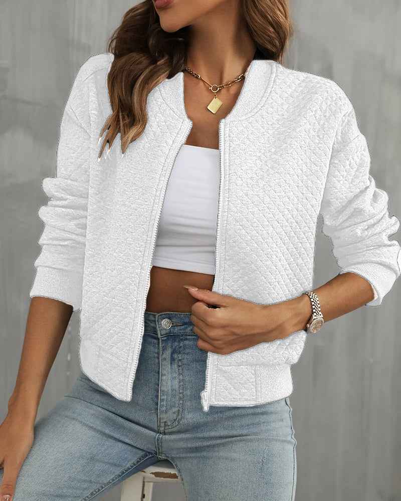 Amaryllis | Women's Quilted Bomber Jacket
