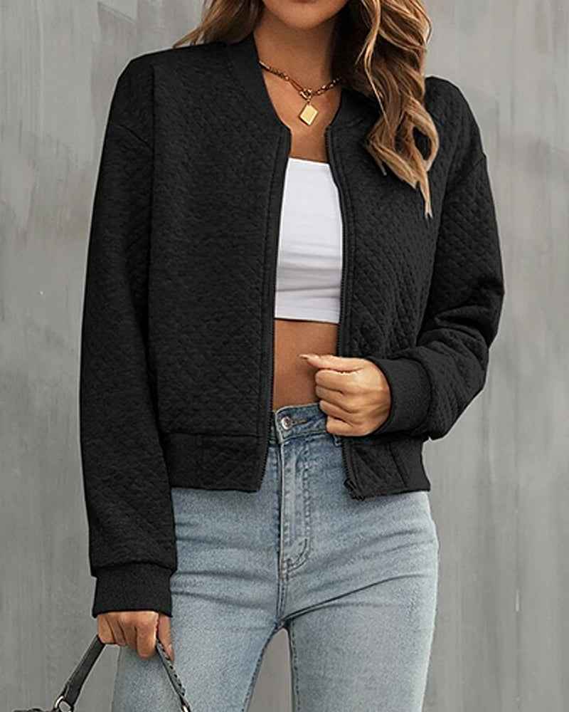 Amaryllis | Women's Quilted Bomber Jacket