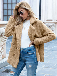 Octavia teddy double-breasted coat view 9