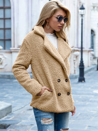 Octavia teddy double-breasted coat view 10