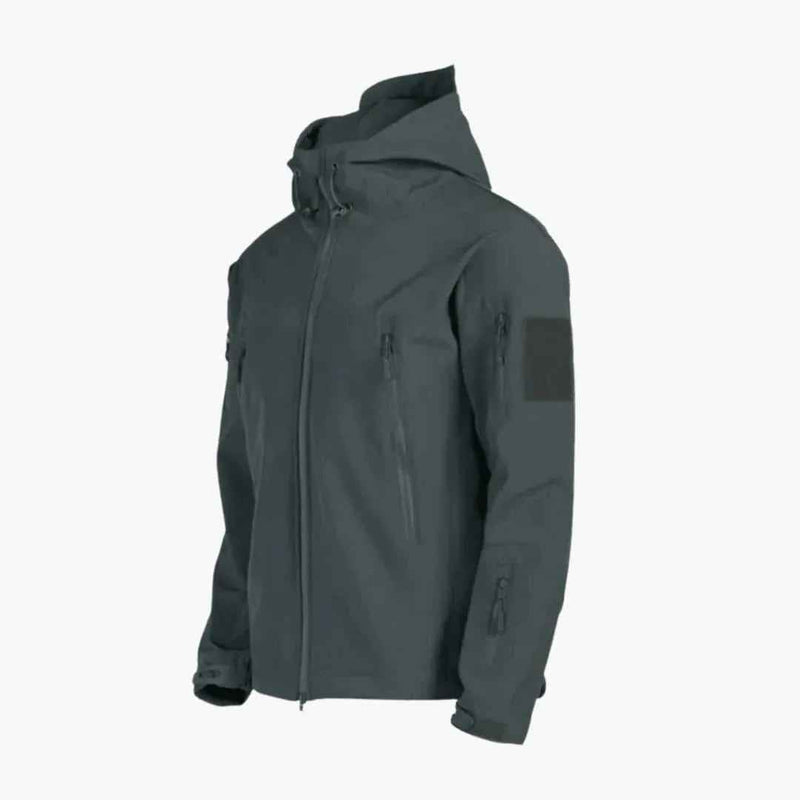 Aurelius | Men's All-Weather Rain Jacket with Hood and Zipper Pockets