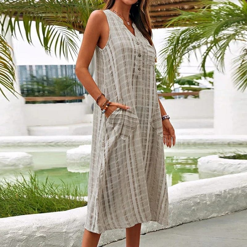Cordelia midi dress detail view