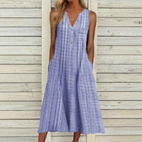 Cordelia midi dress in Blue