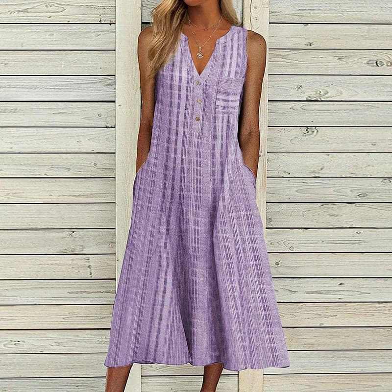 Cordelia midi dress in Purple