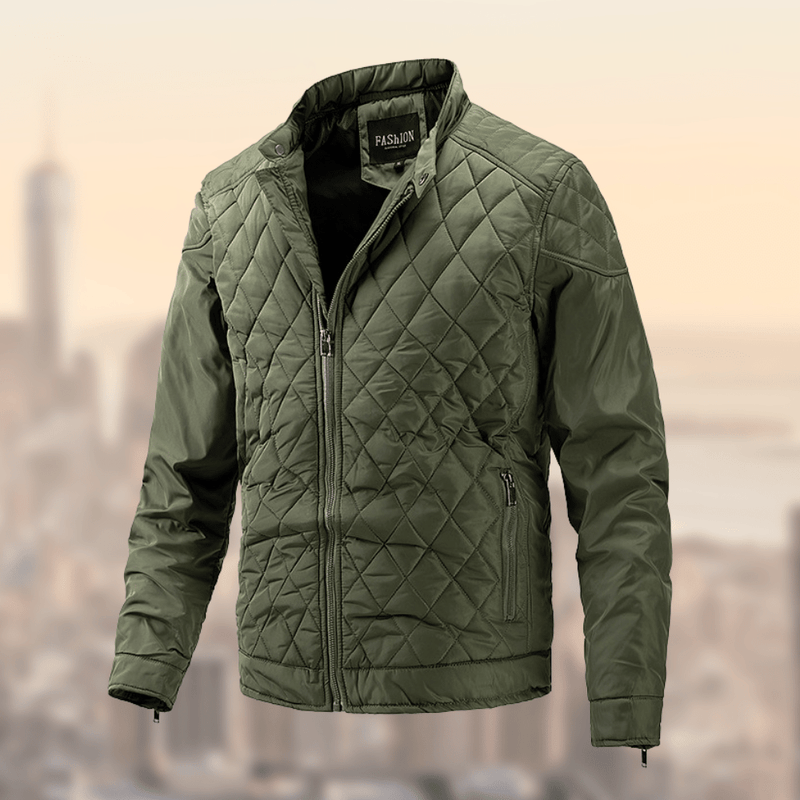 Alden | Men's Diamond Quilted Full Zip Jacket