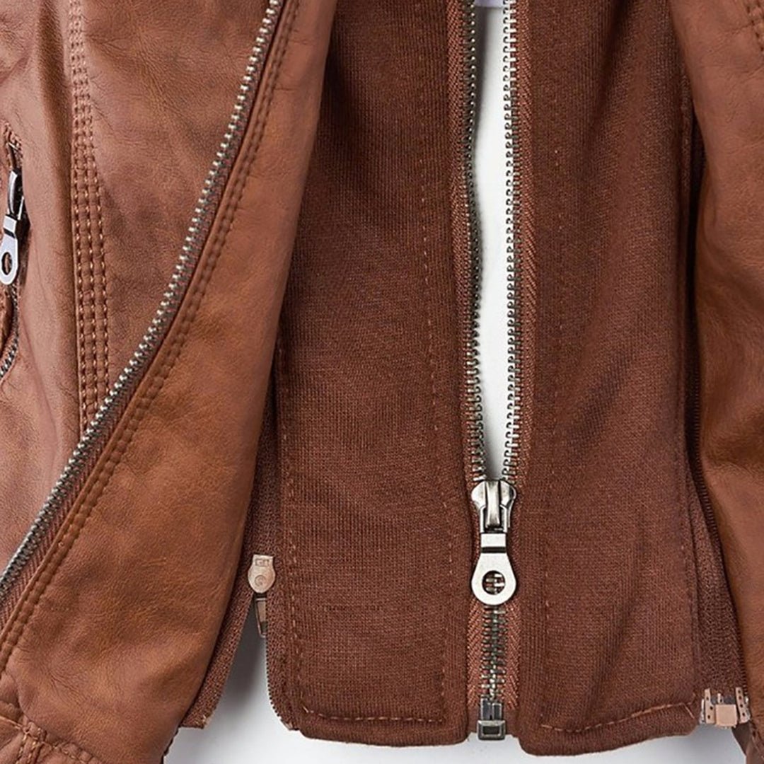 Agatha fitted hooded jacket detail view 11