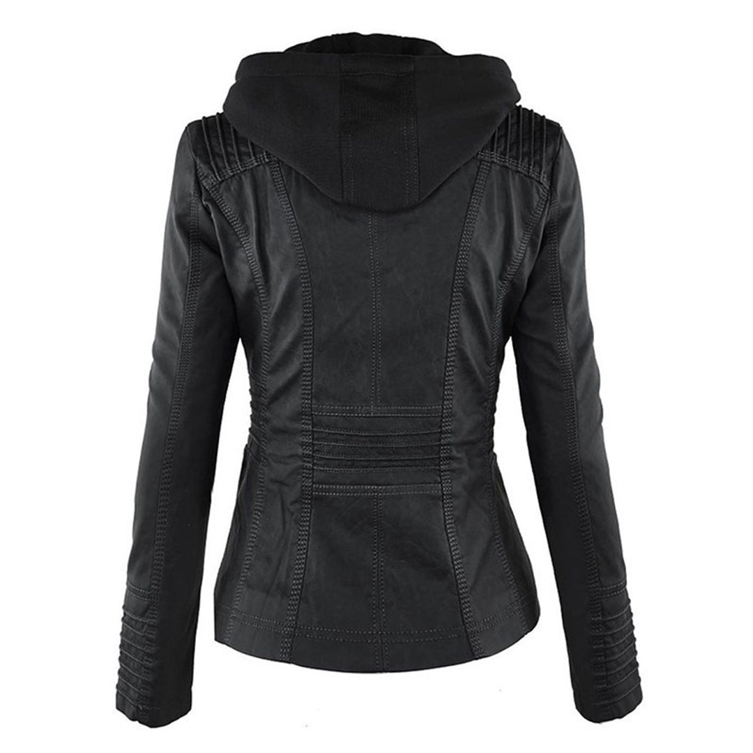 Agatha fitted hooded jacket detail view 6