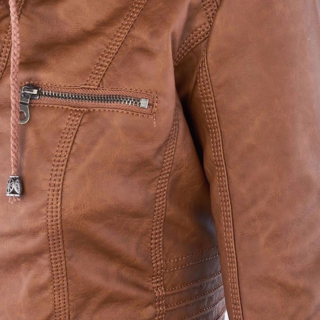 Agatha fitted hooded jacket detail view 9