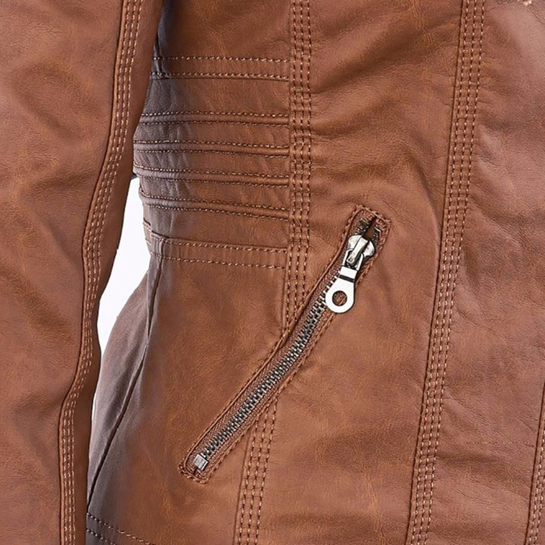 Agatha fitted hooded jacket detail view 10