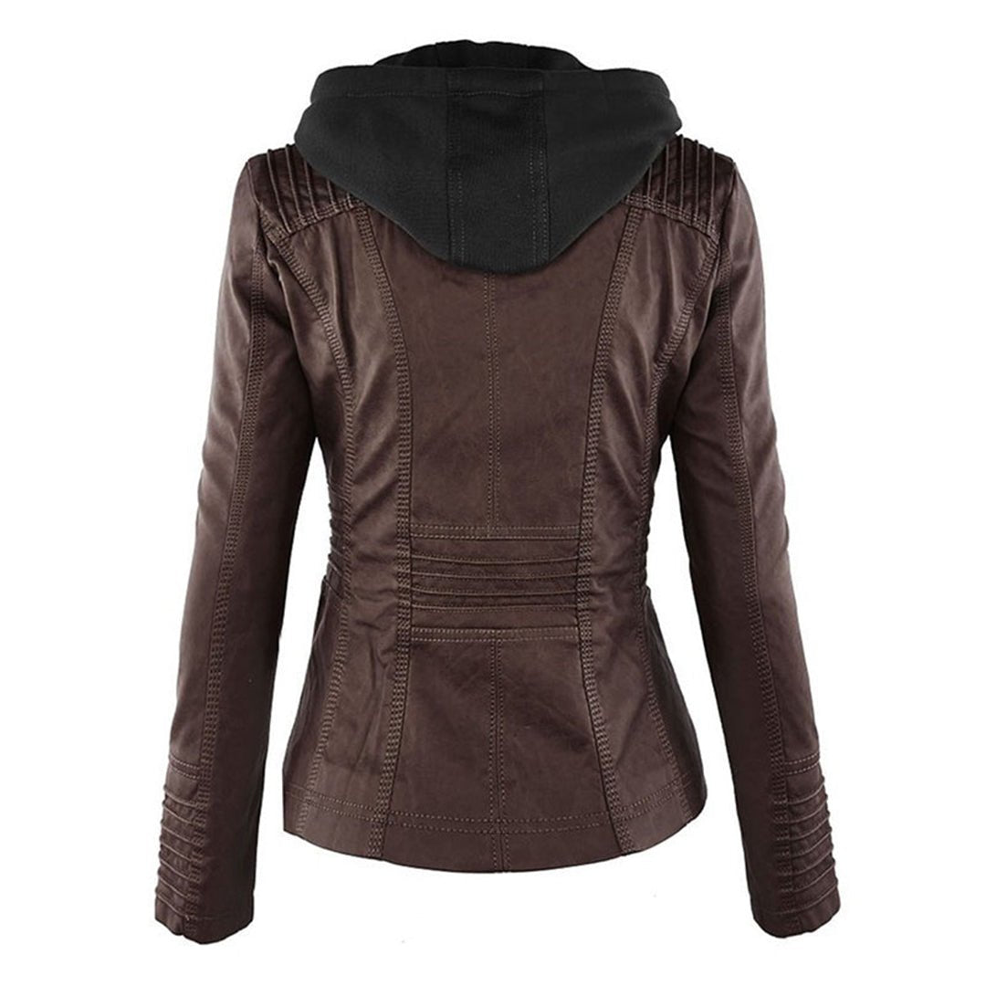 Agatha fitted hooded jacket detail view 8