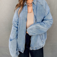 Daphne zip-up bomber jacket additional view 2
