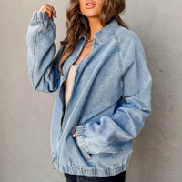 Daphne zip-up bomber jacket additional view 3