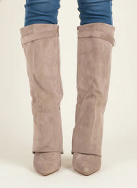 Briony boots block heel detail