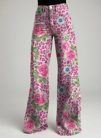 Winnie jeans in Pink Flower