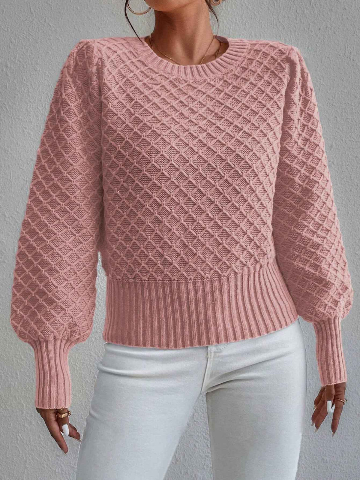 Charlize | Women's Textured Long Sleeve Jumper