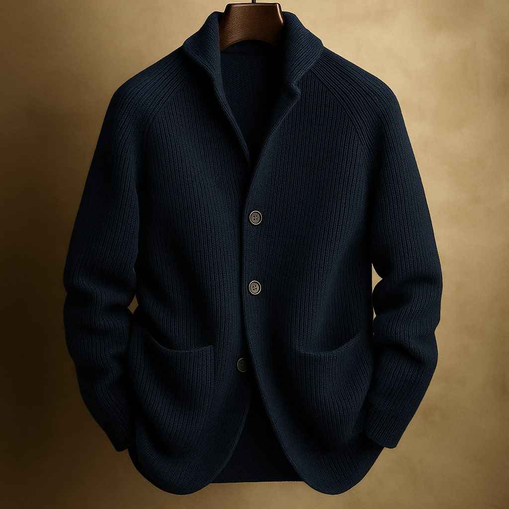 Garrick cardigan in Navy Blue