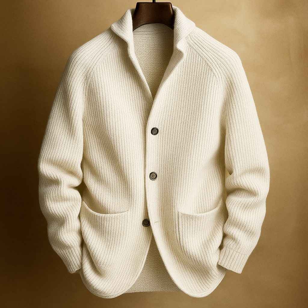 Garrick cardigan in White