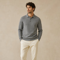 Florian | Cashmere Polo Shirt with Refined Collar