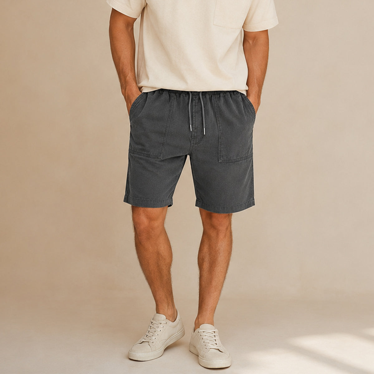Jack | Relaxed Drawstring 3/4 Length Shorts