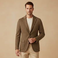 Ludovic | Single Breasted Wool Herringbone Tweed Blazer