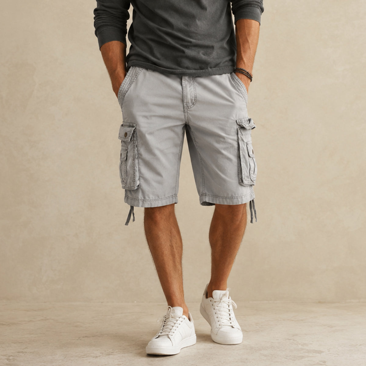 Jagger cargo shorts Light Grey