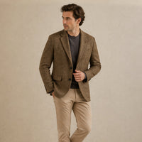 Manfred | Classic Herringbone Wool Blend Blazer