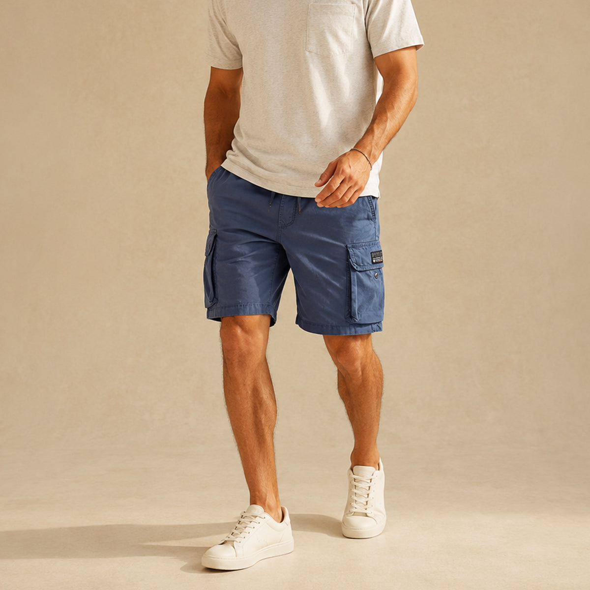 Javier | Men's Lightweight Cotton Cargo Shorts