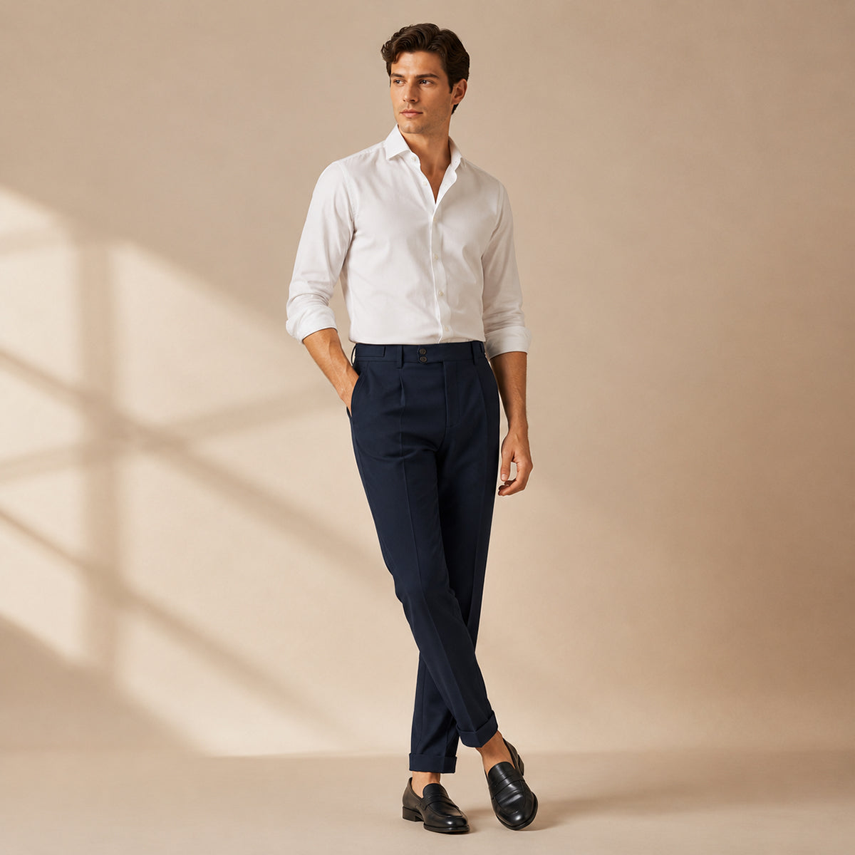 Julian dress trousers in Navy Blue