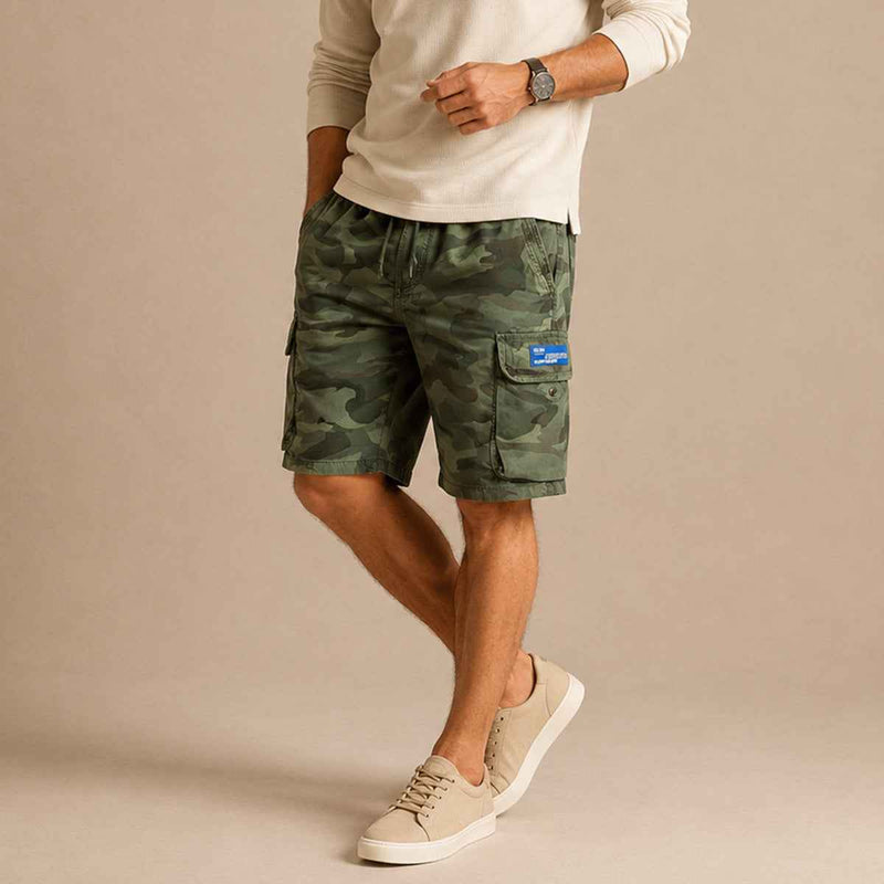 Jared | Casual Cotton Cargo Shorts with Utility Pockets