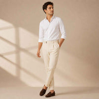 Julian | Slim Fit Pleated Tailored Dress Trousers