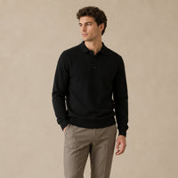 Florian | Cashmere Polo Shirt with Refined Collar