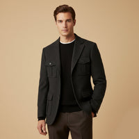 Lorenzo | Multi Pocket Tailored Tweed Blazer