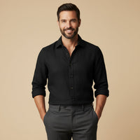 Brindley linen shirt detail view eight