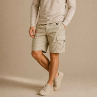 Jace | Cotton Cargo Shorts with Multi Pocket Utility Design