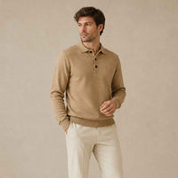 Florian | Cashmere Polo Shirt with Refined Collar