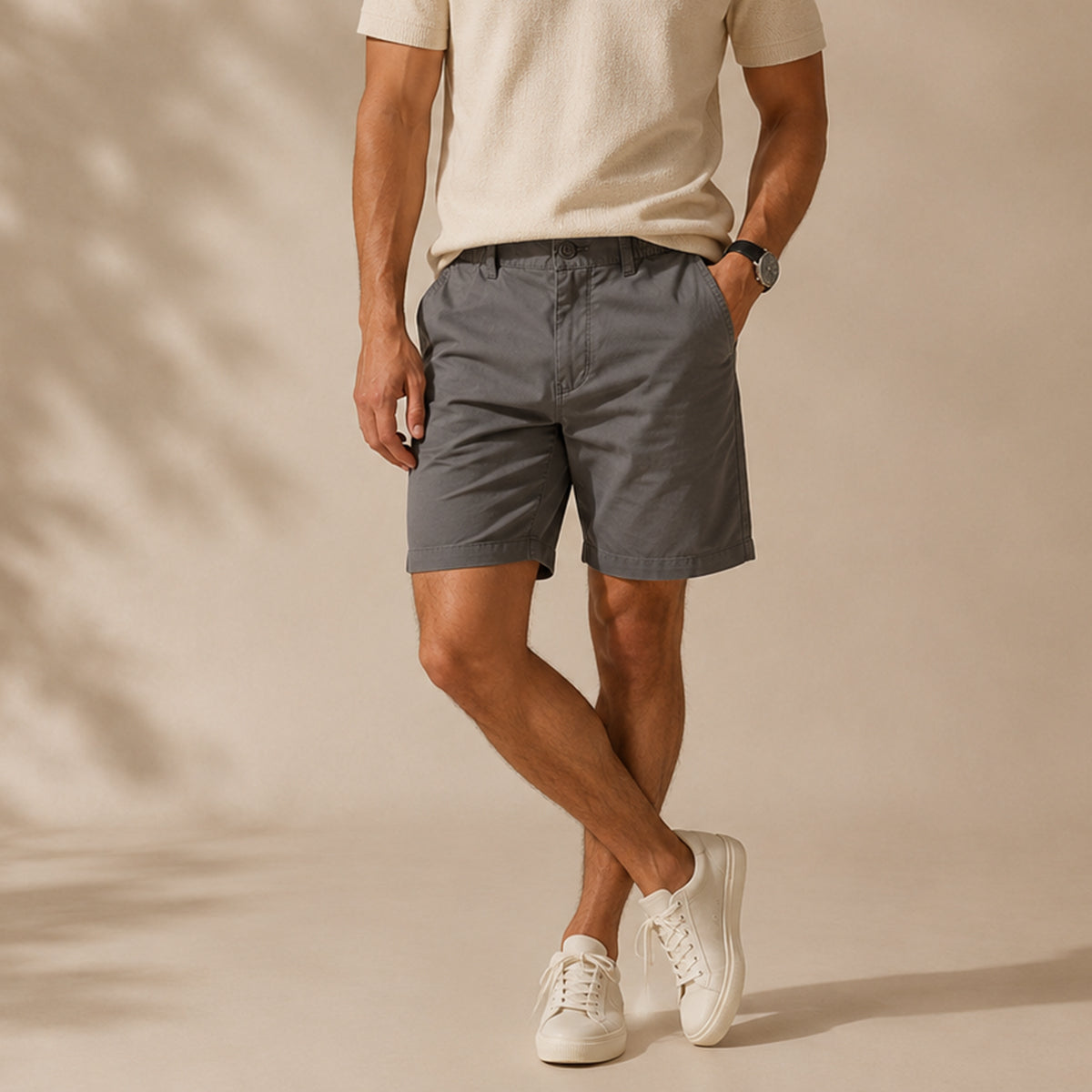 Isidore | Relaxed Fit Summer Cotton Shorts for Men