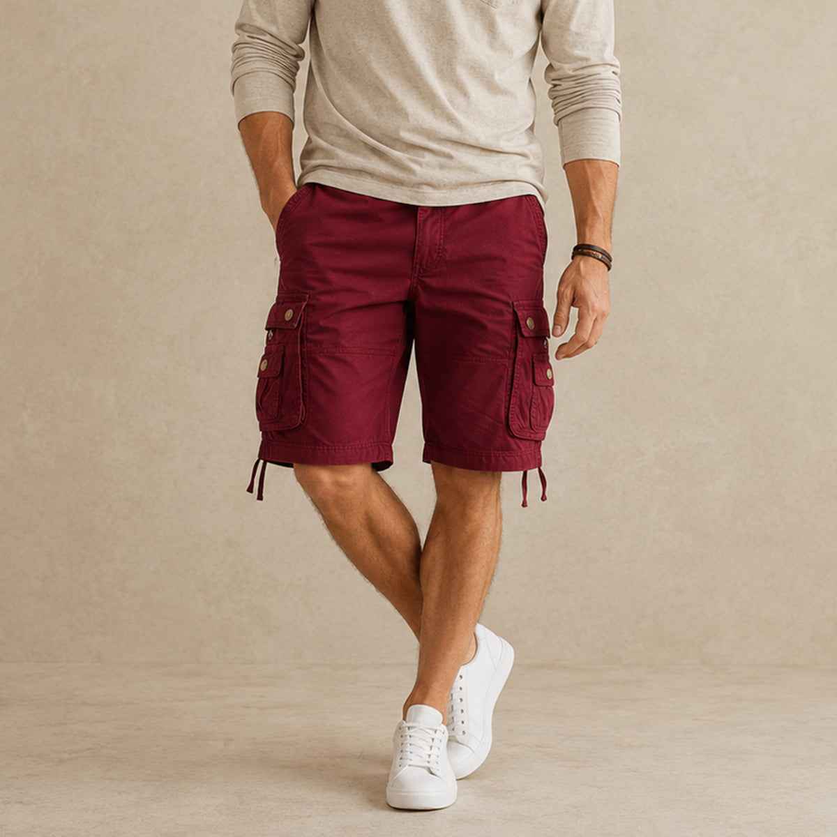 Jagger | Casual Cotton Cargo Shorts with Utility Pockets
