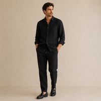 Victor | Linen Blend Shirt and Trousers Two Piece Set