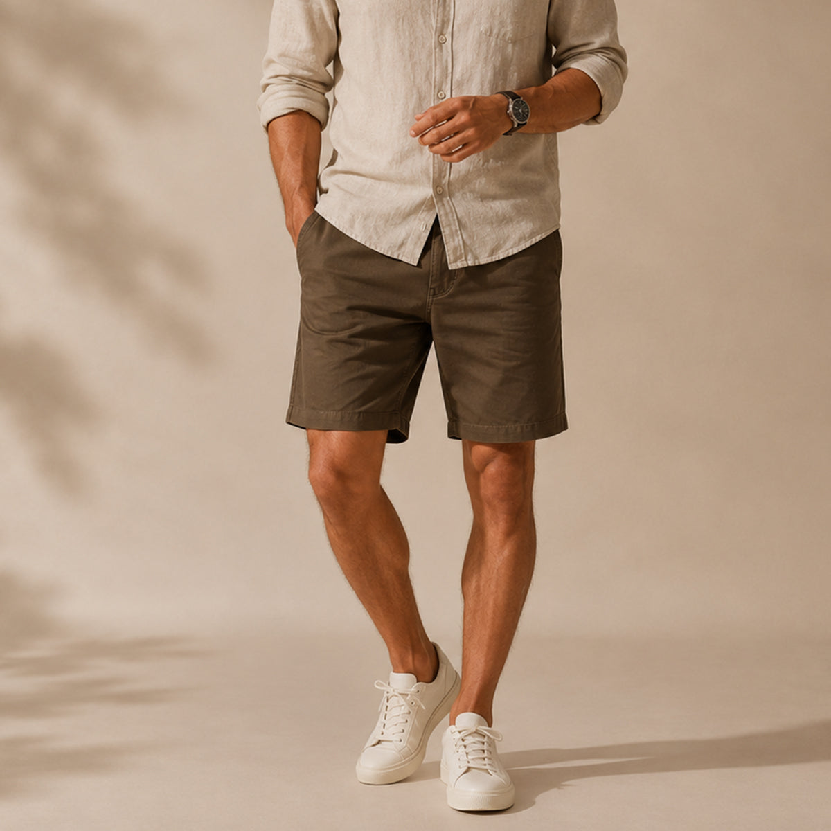 Isidore | Relaxed Fit Summer Cotton Shorts for Men