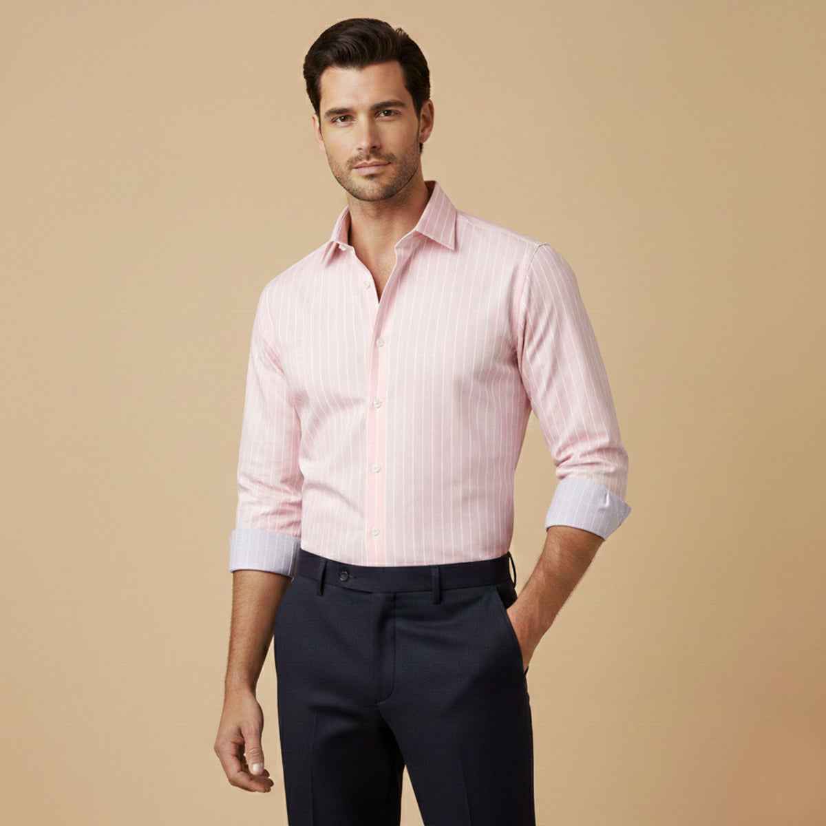 Blackwood button-up shirt in Light Pink