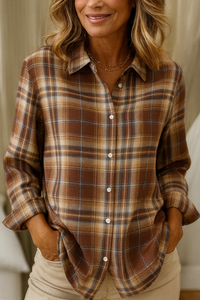 Anwen blouse in Brown
