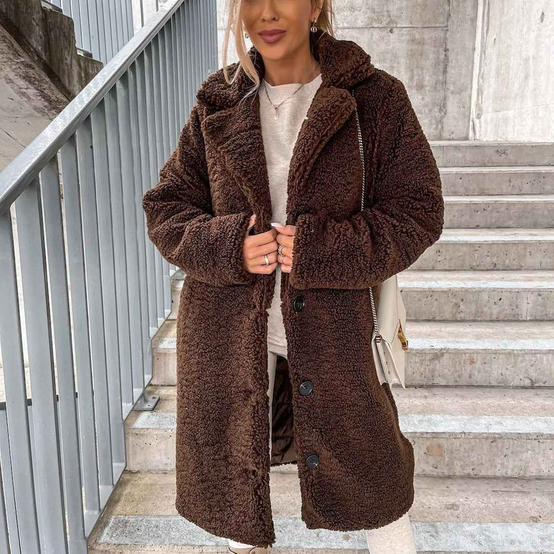 Henrietta | Women's Oversized Teddy Long Coat