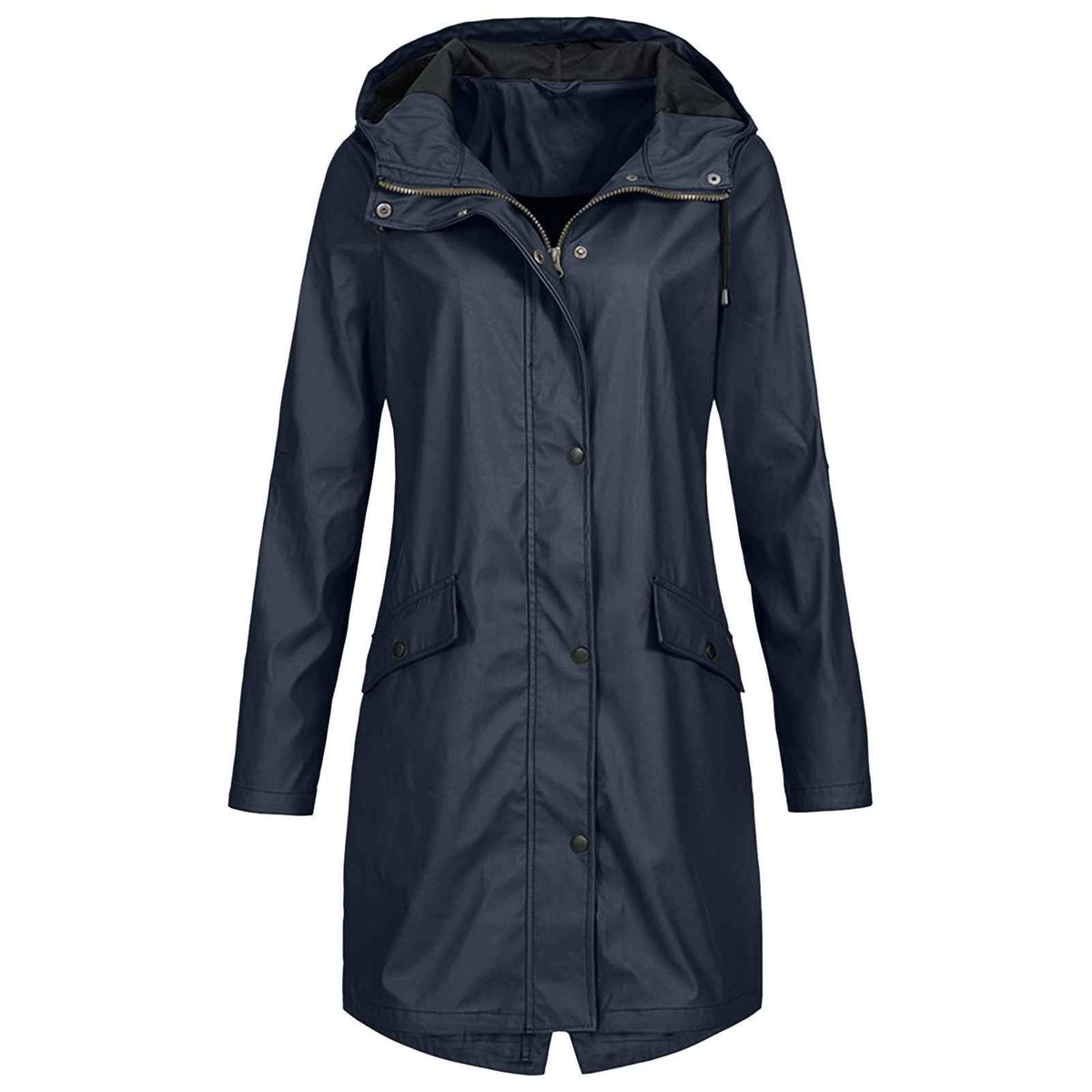Nadia | Women's Hooded Mid-Length A-Line Coat