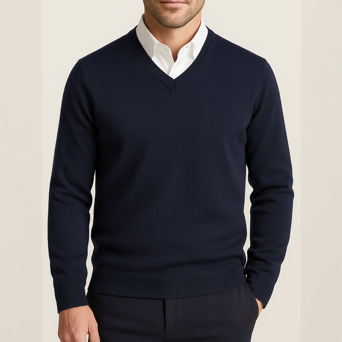 Toby | Cashmere V-Neck Knit Jumper