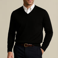Sebastian | Cashmere V-Neck Knit Jumper