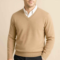 Sebastian | Cashmere V-Neck Knit Jumper